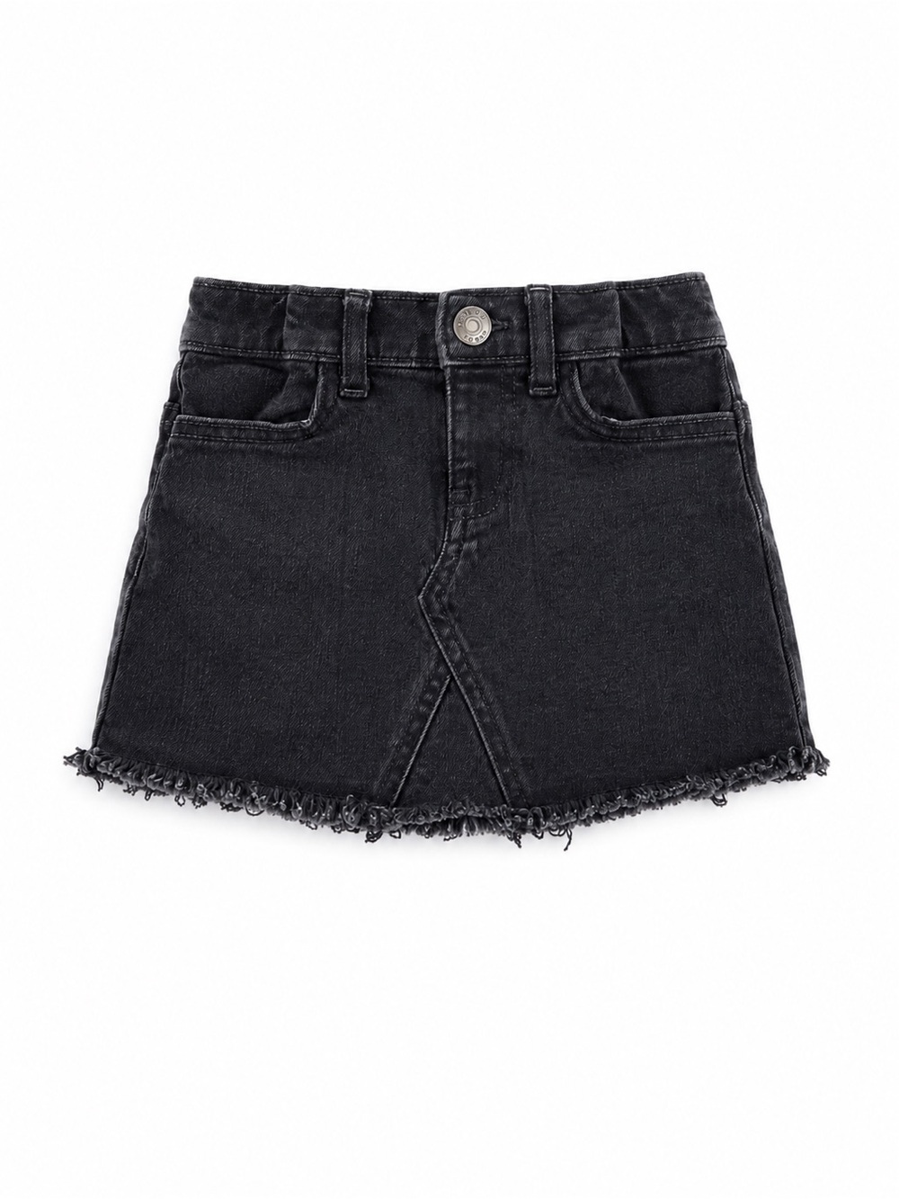 OshKosh Denim Mini Skirt 2T Dark Wash Frayed Hem Y2K Style